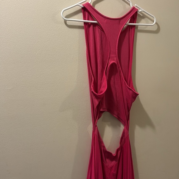 Free People Beach - Vibrant Pink Cutout Maxi Dress - large - Picture 5 of 6